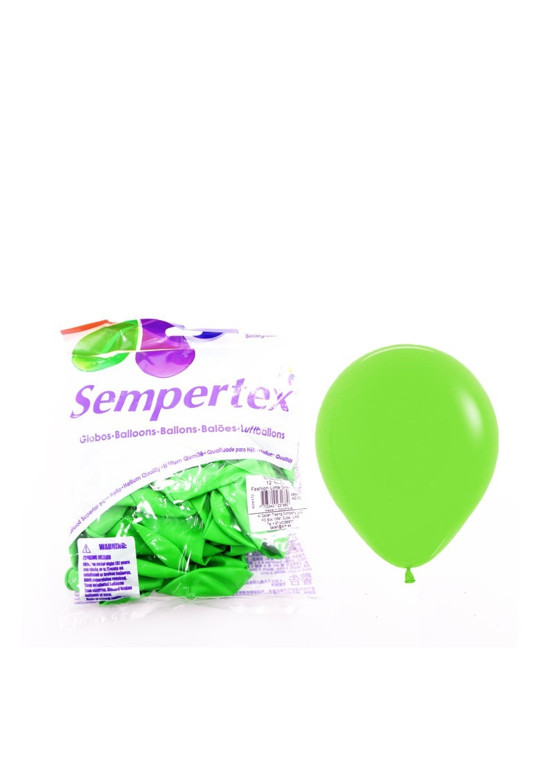 Sempertex 12-Inch Latex Balloons, Lime Green - Image 3