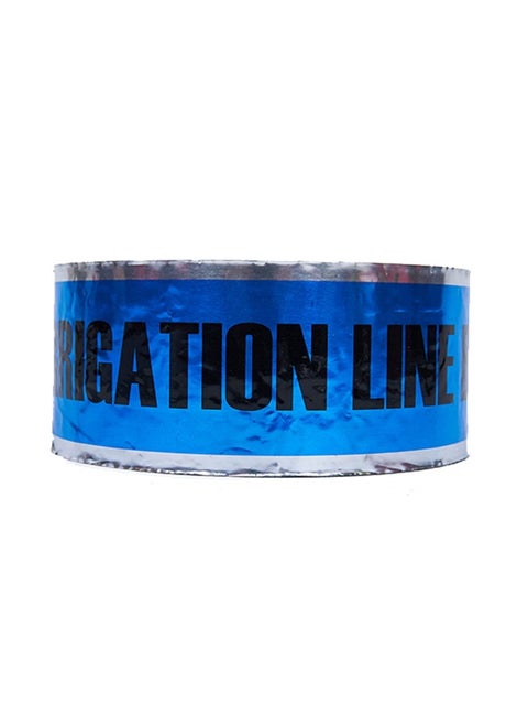 CH Blue Foil Irrigation Warning Tape – 3" x 200 Meters, High-Visibility Marker for Underground Irrigation Lines