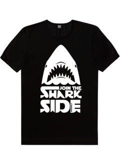 Rock&Roll Shark Wars Black Short Sleeve Men's T-Shirt 