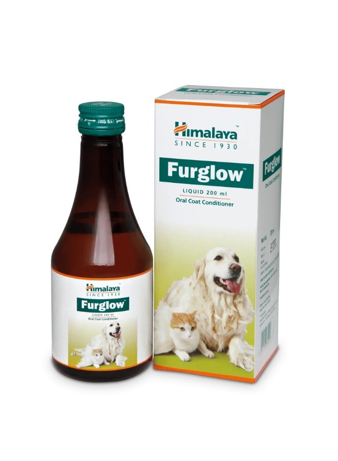 himalaya store HIMALAYA FURGLOW LIQUID ORAL SKIN & COAT TONIC FOR DOGS & CATS 200 ML