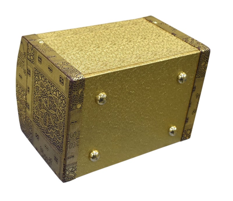 Pride Star Pride Faux Leather Golden Hard Sided Luggage Cosmetic Cases - Image 4