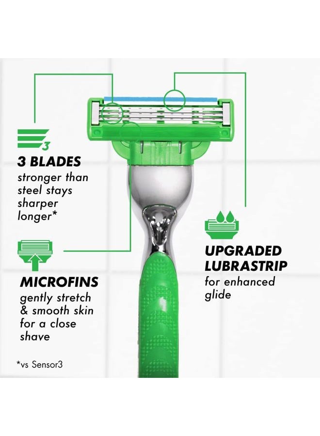 Gillette شفرات حلاقة للرجال Mach3 الحساسة، 20 قطعة، مصممة للبشرة الحساسة - Image 2