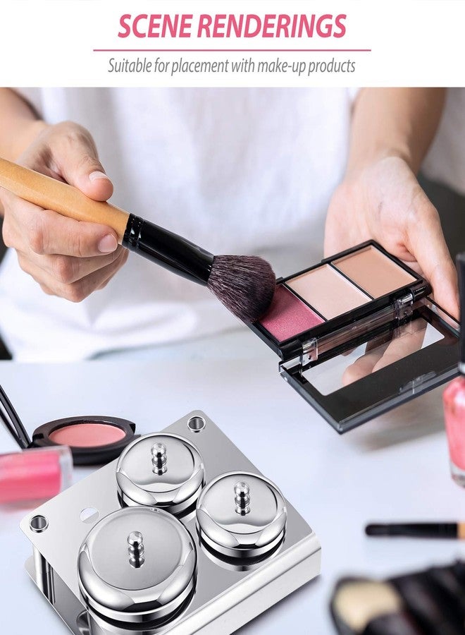 Maitys 3 Pieces Acrylic Liquid Container Stainless Steel Acrylic Liquid Powder Cup Stainless Steel Nail Powder Holder Container with Lids for Nail Design Tools - Image 2