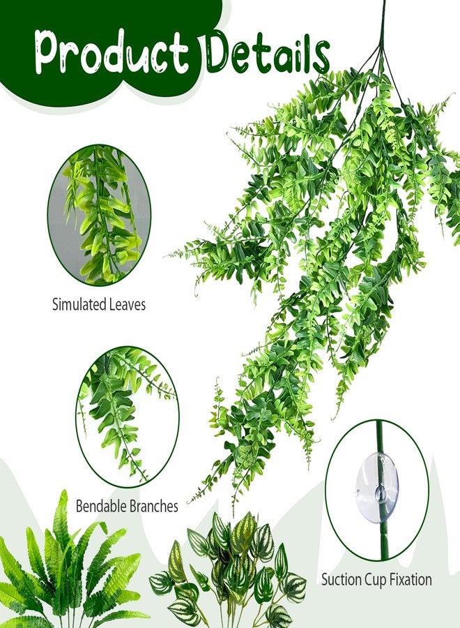 FALESHOS Habitat Plants for Bearded Dragon Tank Accessories,Created to Enhance Diverse Scaled Creature habitats for Species Such as Bearded Companions, Chameleons, Turtles, and Snakes - Image 3