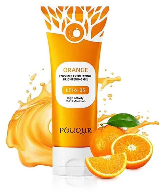 بوقر إنزيمات البرتقال تقشير مشرق هلام للوجه والجسم, 2025 تقشير تنظيف هلام مسح, إنزيمات البرتقال تقشير هلام, مسام نظيفة عميقة, إزالة الرؤوس السوداء وترطيب الجلد, جميع أنواع الجلد (1pcs, 3.38 أوقية فلورية) - Image 1