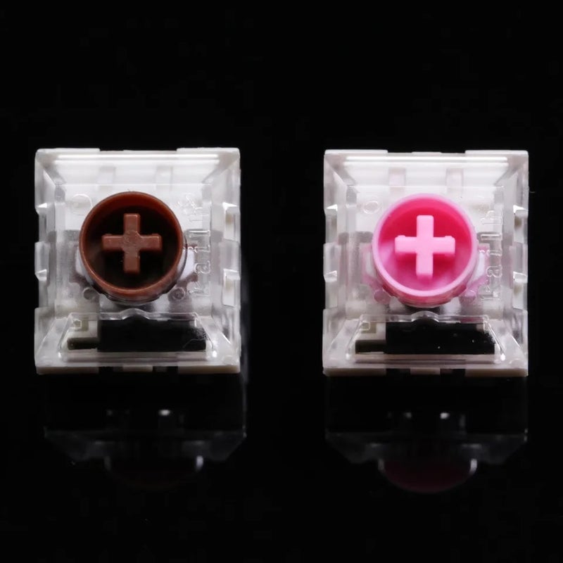 Kailh BOX Silent Pink and Silent Brown Switches, Linear 45g Tactile 60g, 3-Pin, Rgb, Hot-Swap, for Aula F75 Keyboard - Image 5