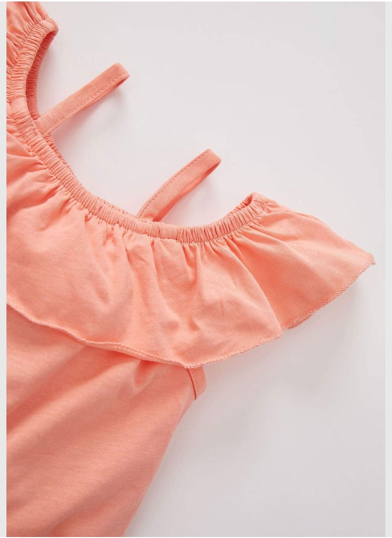 DeFacto Regular Fit Sleeveless Frill Detail Vest  - Image 2
