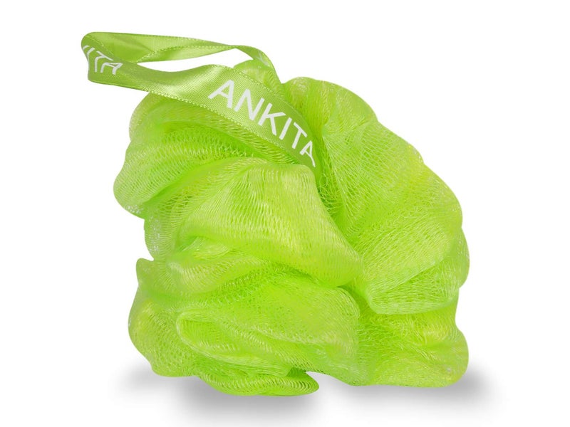 Ankita Bath Shower Sponge Loofah, Mesh Pouf Shower Ball, Mesh Bath and Shower Sponge(Color may Vary) by Chhavi creation - Image 1