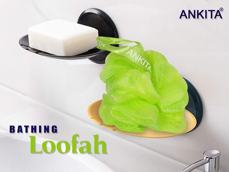 Ankita Bath Shower Sponge Loofah, Mesh Pouf Shower Ball, Mesh Bath and Shower Sponge(Color may Vary) by Chhavi creation - Image 3
