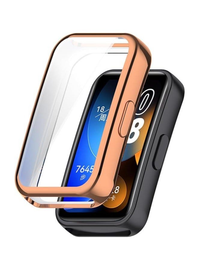 جراب حماية مدمج باسكرين لحماية شاشة باند هواوي الذكية هواوي باند 9 - روز جولد Huawei Band 9 - Image 2
