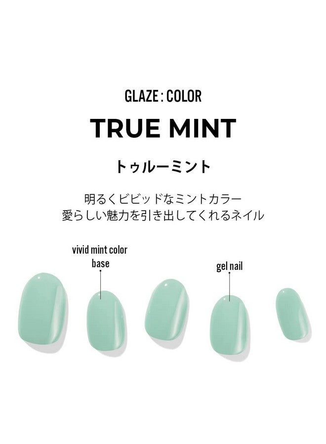 Dashing Diva Glaze | Gel Nail Stickers | Artificial Nails | Lightweight | Easy To Use | 30 Nail Strips (True Mint) - Image 2