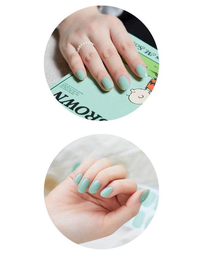 Dashing Diva Glaze | Gel Nail Stickers | Artificial Nails | Lightweight | Easy To Use | 30 Nail Strips (True Mint) - Image 5