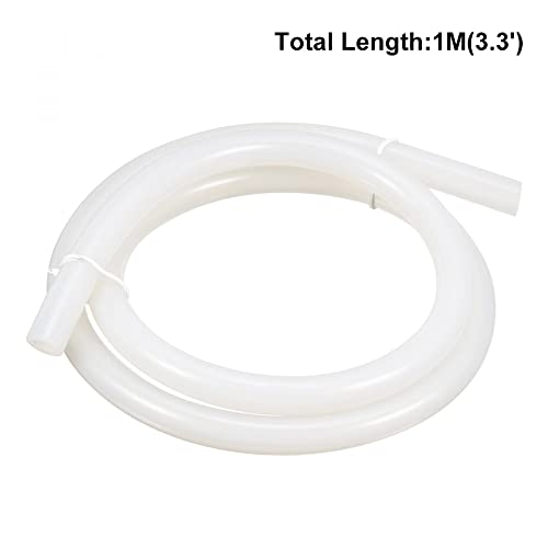 uxcell Silicone Tube 10mm ID X 14mm OD 3.3' Flexible Silicone Rubber Tubing Water Air Hose Pipe Translucent for Pump Transfer - Image 3