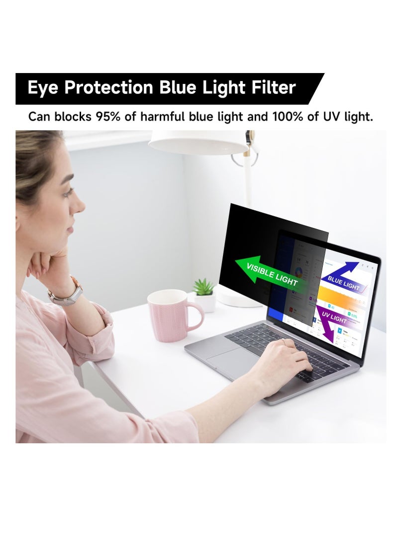 1Pack 16 inch Laptop Privacy Screen Filter, Removable 16:10 Aspect Privacy Filter Screen Protector for 16 Inch Laptop HP/Dell/Sony/Samsung/Lenovo/Acer/MSI/Razer/LG Gram , Privacy Screen Anti Peeping  - Image 2