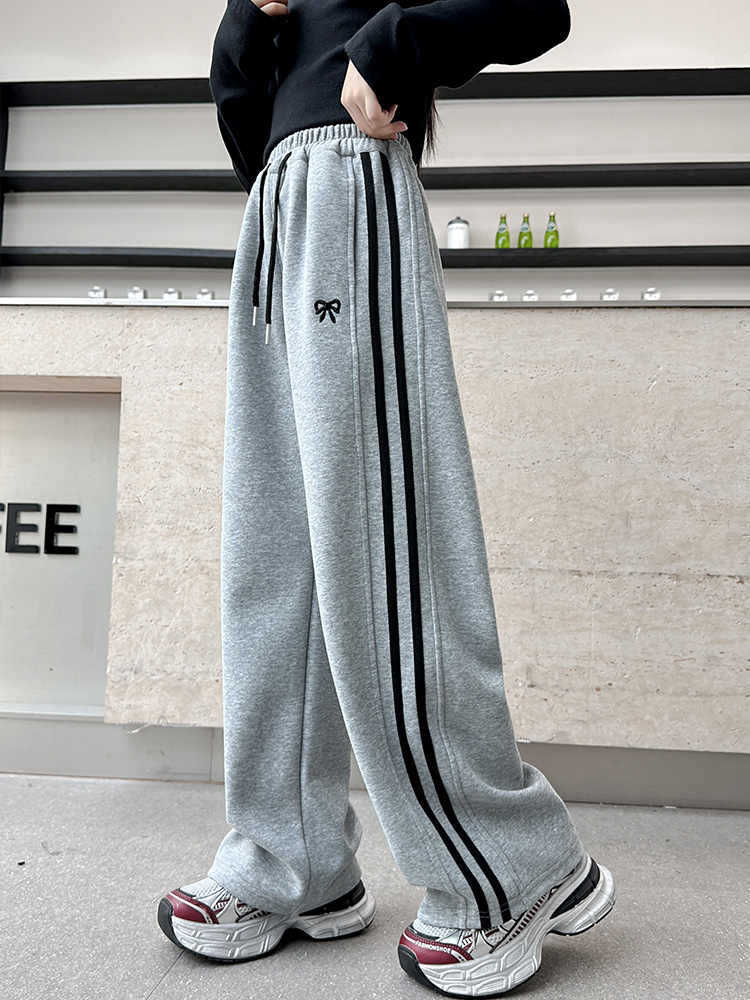 Girls' Pants Sweatpants Children'S Straight-Leg Sports Pants For Older Girls Spring Casual Wide-Leg Pants - Image 3