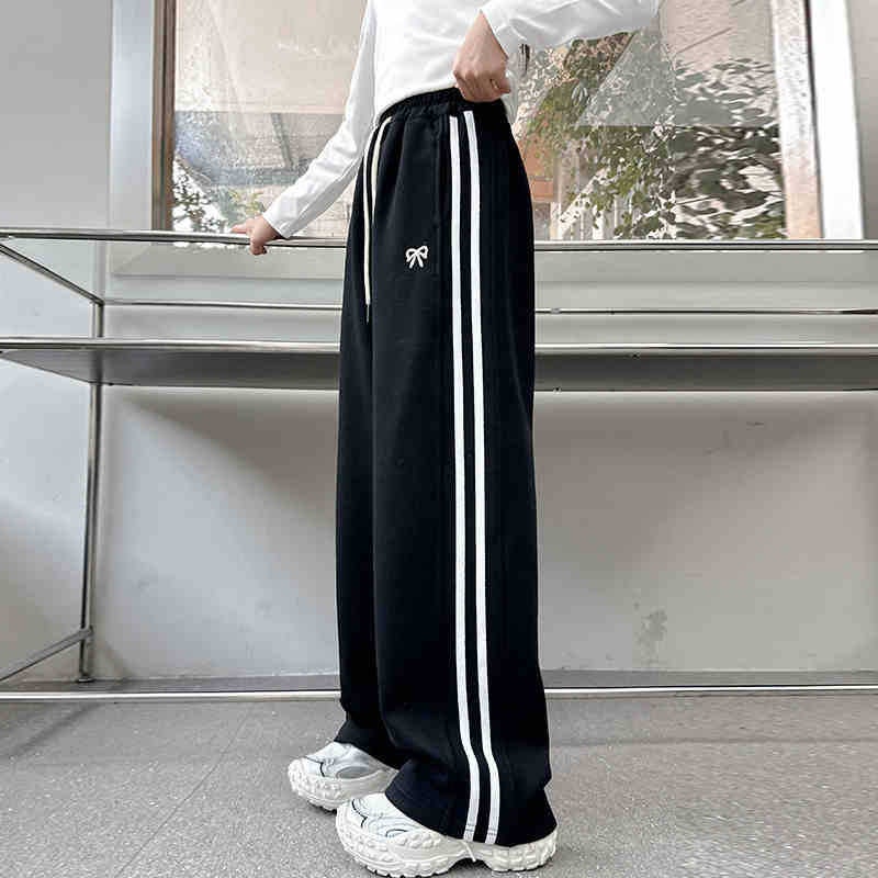 Girls' Pants Sweatpants Children'S Straight-Leg Sports Pants For Older Girls Spring Casual Wide-Leg Pants - Image 1