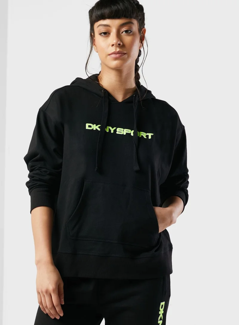 DKNY Logo Oversized Hoodie