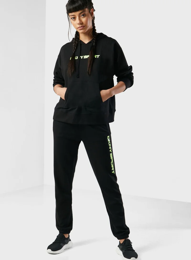 DKNY Logo Oversized Hoodie