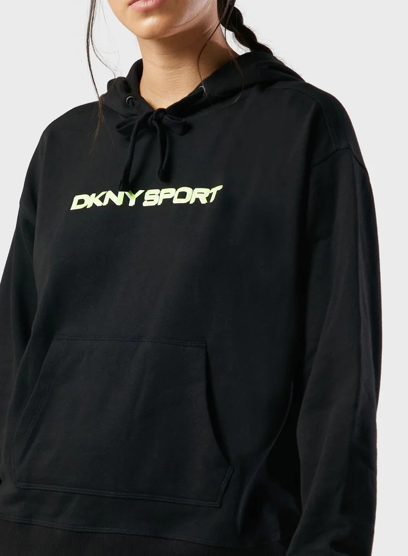 DKNY Logo Oversized Hoodie