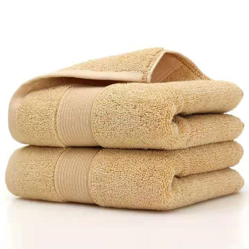 Lchkrep Bathroom Hand Towels 14x30 inch Home Soft Cotton Super Soft Highly Absorbent Hand Towels for Bath Hand Face Gym and Spa Beige
