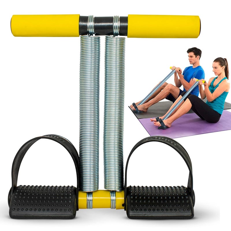 TEKCOOL جهاز تقليم البطن بنابض مزدوج للرجال والنساء لتمارين البطن في صالة الألعاب الرياضية - Image 1