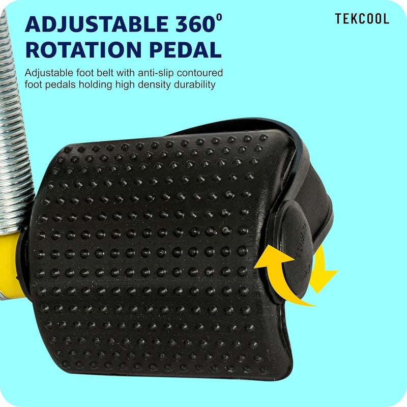 TEKCOOL جهاز تقليم البطن بنابض مزدوج للرجال والنساء لتمارين البطن في صالة الألعاب الرياضية - Image 2