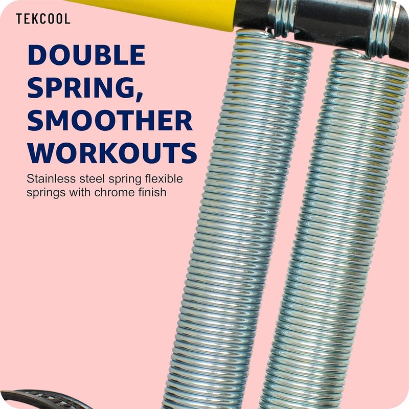 TEKCOOL جهاز تقليم البطن بنابض مزدوج للرجال والنساء لتمارين البطن في صالة الألعاب الرياضية - Image 3