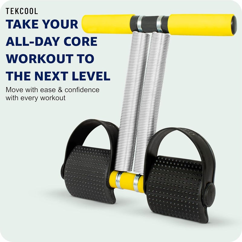 TEKCOOL جهاز تقليم البطن بنابض مزدوج للرجال والنساء لتمارين البطن في صالة الألعاب الرياضية - Image 5
