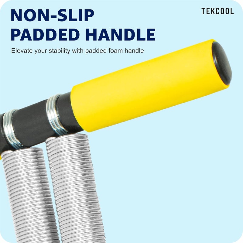 TEKCOOL جهاز تقليم البطن بنابض مزدوج للرجال والنساء لتمارين البطن في صالة الألعاب الرياضية - Image 4