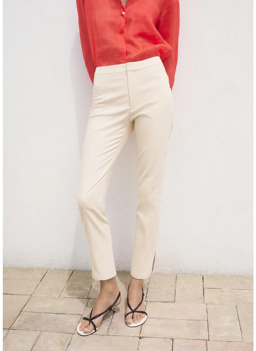 MANGO Crop Skinny Trousers