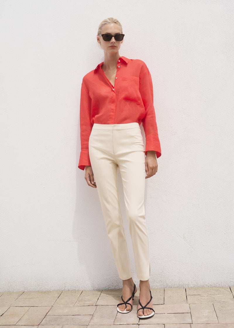 MANGO Crop Skinny Trousers  - Image 4