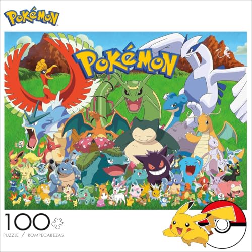 Buffalo Games - Pokemon- Fan Favorites - 100 Piece Jigsaw Puzzle for Families -Challenging Puzzle Perfect for Game Nights - Finished Size is 15.00 x 11.00 - Image 3