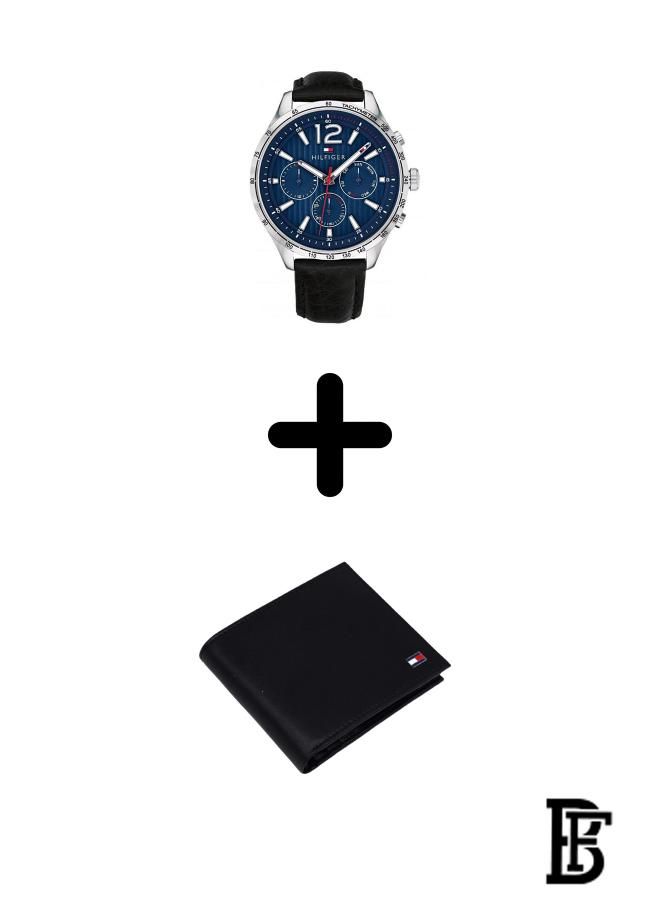 TOMMY HILFIGER Tommy Hilfiger Chronograph Watch 1791468 + Tommy Wallet  - Image 1