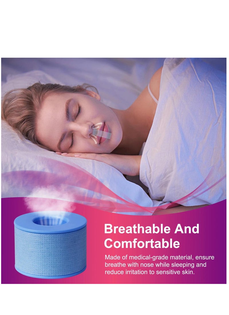 ALIVER Mouth Tape for Sleeping 2.5cm x 3.6cm Sleep Mouth Strips for Less Mouth Breathing Advanced Gentle Mouth Strips for Nasal Breathing Improve Sleep Quality and Stop Snoring Solution Strips  - Image 4