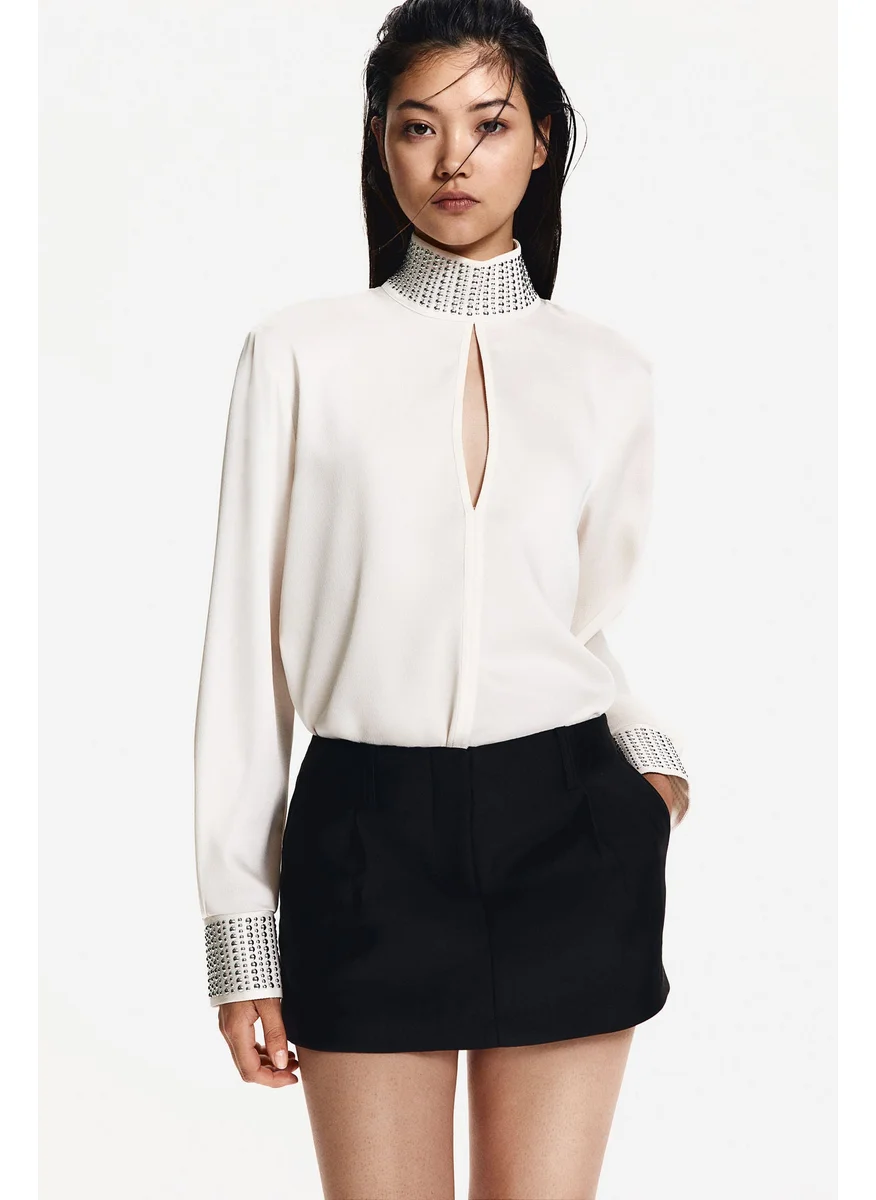 H&M Stud-Detail Blouse