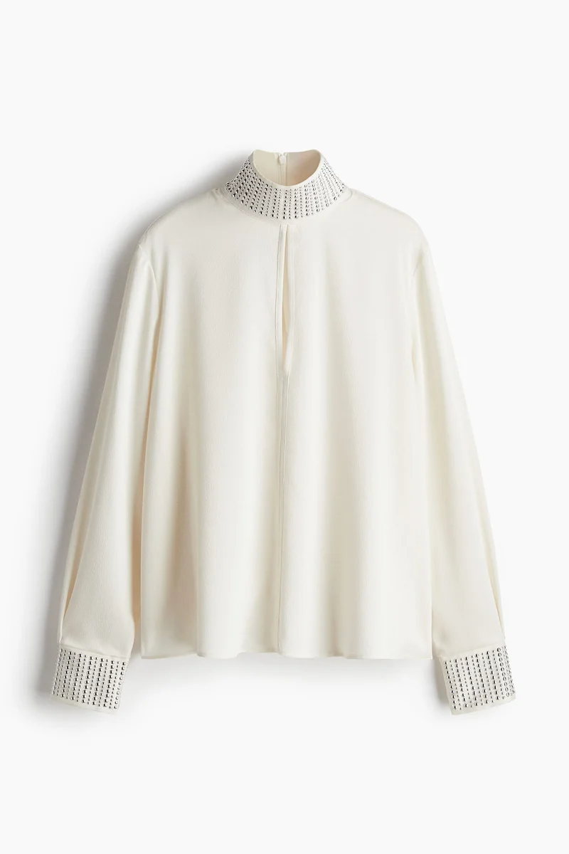 H&M Stud-Detail Blouse