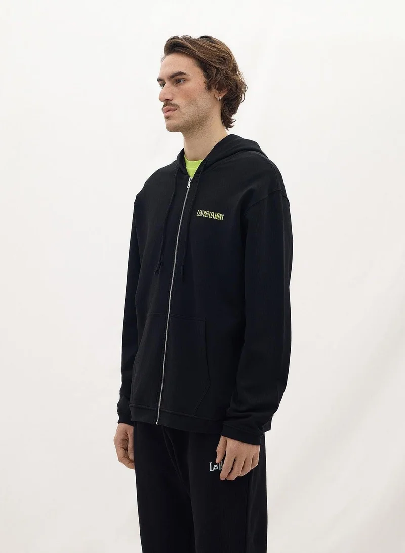 LES BENJAMINS  RELAXED ZIP HOODIE 005 for Men | Best Price UAE