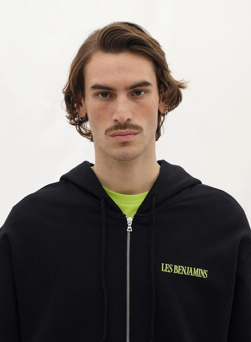 LES BENJAMINS  RELAXED ZIP HOODIE 005 for Men | Best Price UAE