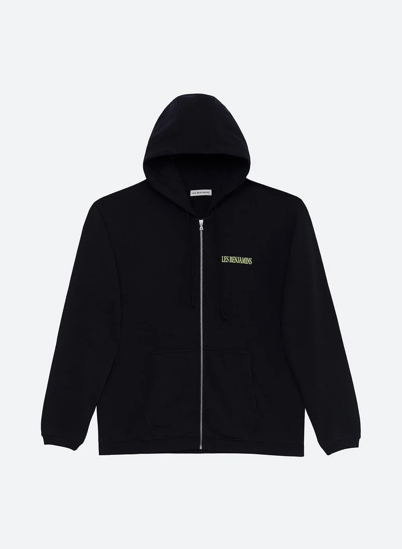 LES BENJAMINS  RELAXED ZIP HOODIE 005 for Men | Best Price UAE