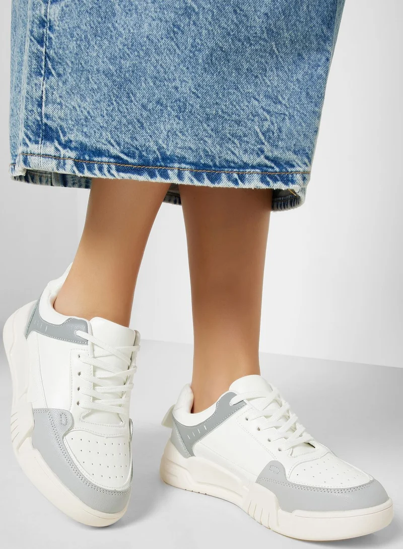 Ginger Mixed Material Sneaker