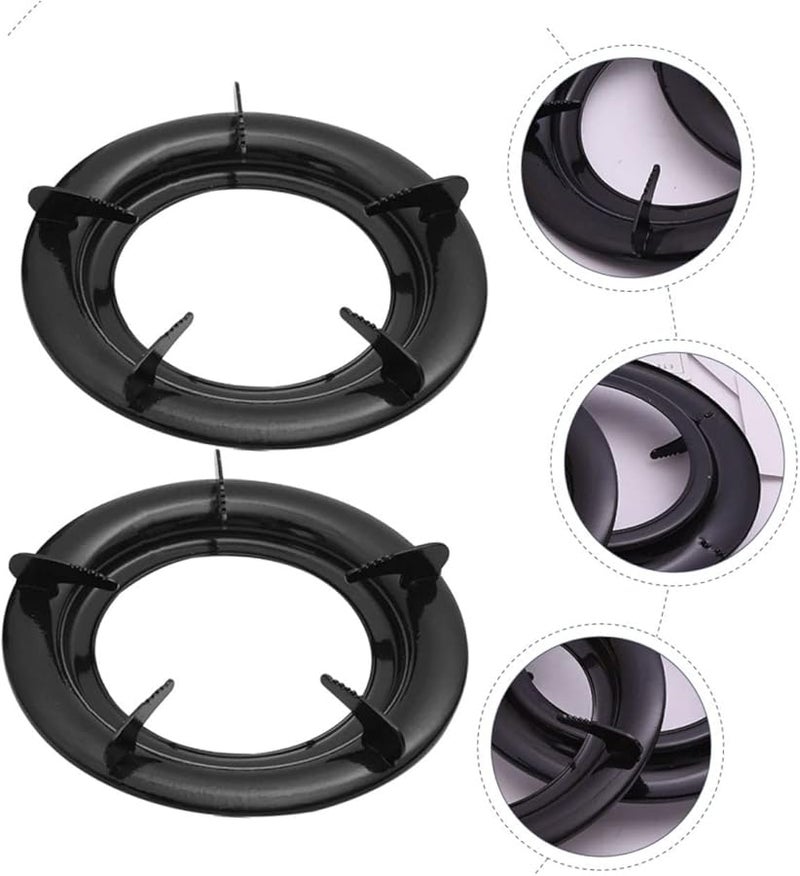 3Pcs Iron Gas Bracket Stove Heat Plate Wok Stand Replacement Accessories - Image 3