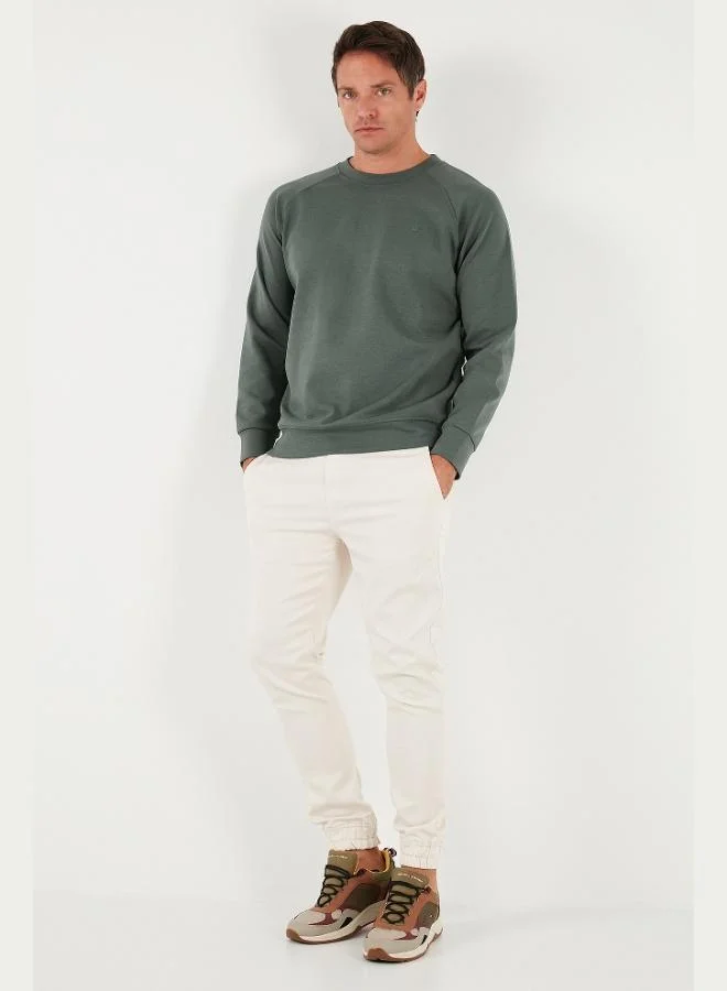 بوراتي بلوزة قطنية مريحة بياقة دائرية للرجال من بوراتي