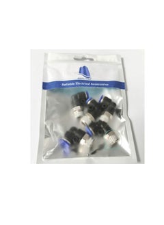 Generic PU Pipe & Fittings Polyurethane | Pneumatic Pipe Push in to Connect Fittings (Male Elbow - Pack of 5, 6mmx1/8")  - Image 1