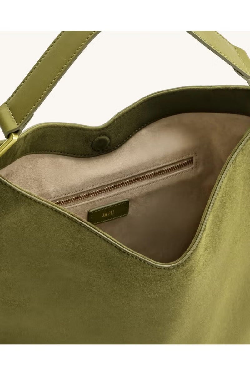 JW PEI JW PEI Tote Bag - Hobo Bag with Spacious Capacity, Effortlessly Chic Shoulder/Chest Bag — Green  - Image 4