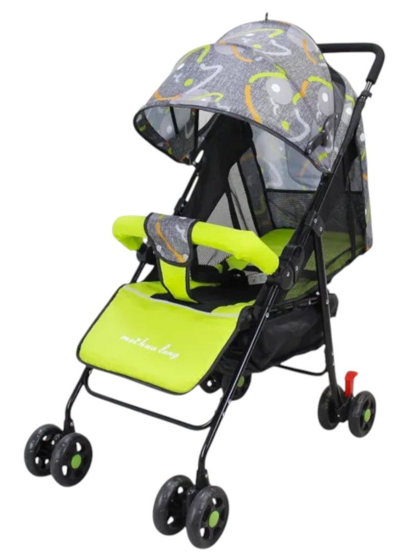 Toy Box Foldable Baby Stroller Reclining Seat For Sitting And Sleeping Assorted Mix Colors - Image 1