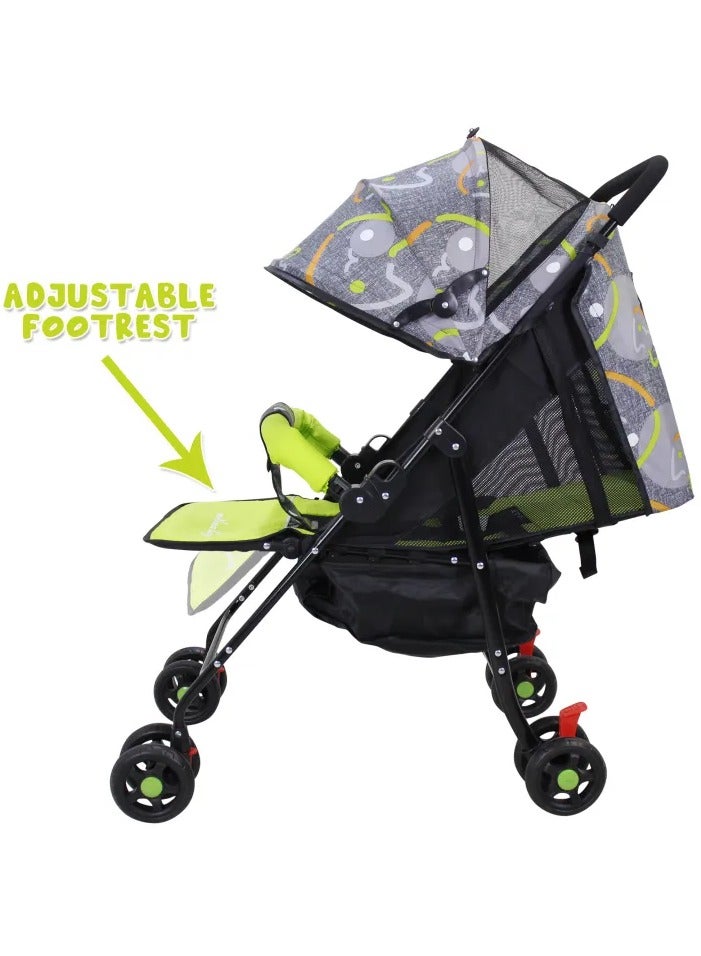 Toy Box Foldable Baby Stroller Reclining Seat For Sitting And Sleeping Assorted Mix Colors - Image 5