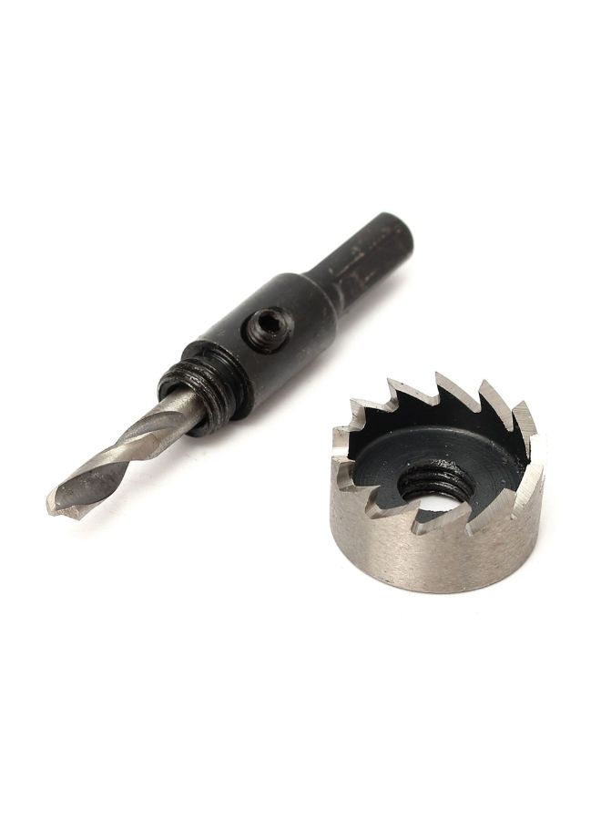 12-Piece HSS Drill Bit Hole Saw Tooth Set Silver 0.94kg - Image 3