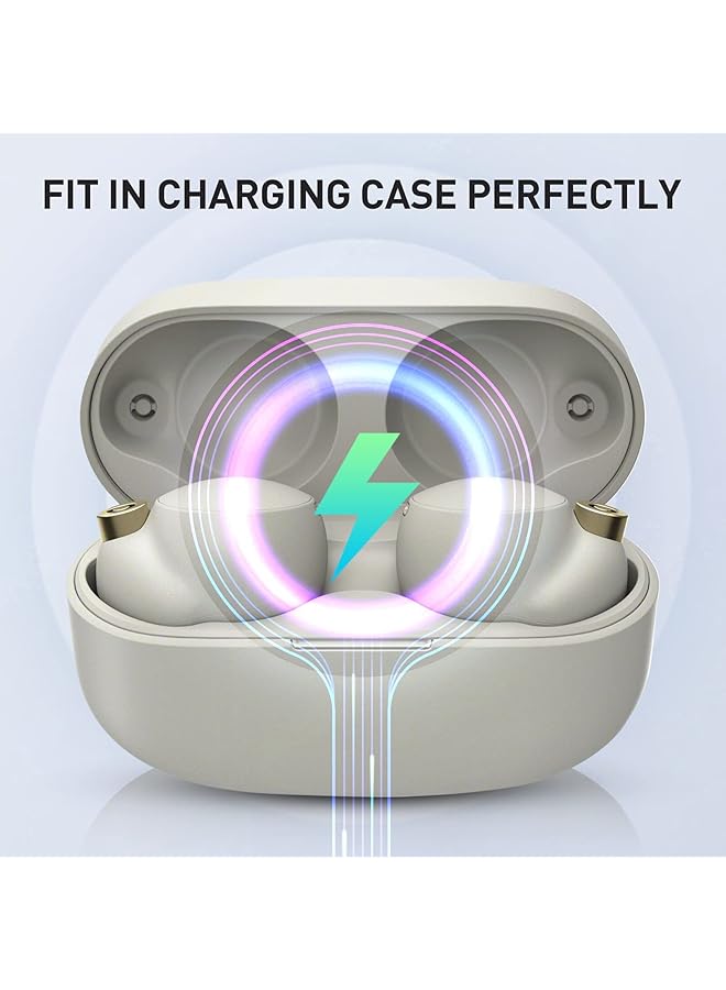 erorex Memory Foam Tips For Sony Wf 1000Xm4 Wf 1000Xm3 Anti Slip Replacement Ear Tips For Sony True Wireless Earphones Fit In The Charging Case Perfect Noise Cancellation 3 Pairs Assorted Size Gray - Image 5