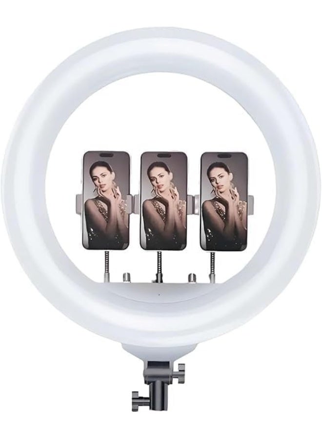 Ring Light with 360° Rotation, Adjustable Brightness & Color Temperature, Wireless Remote, Eye Protection, Anti-Slip Design - Image 1