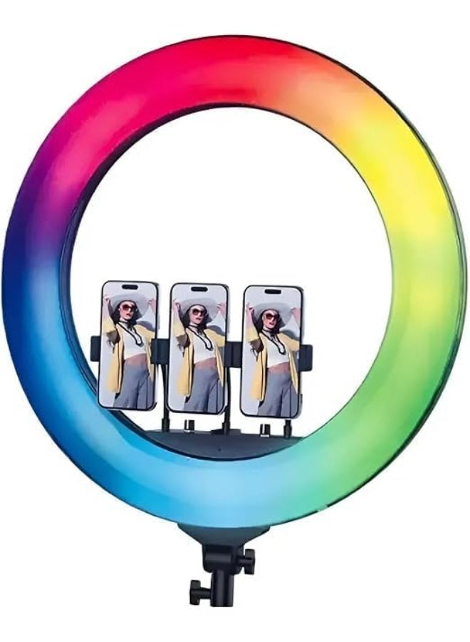 Ring Light with 360° Rotation, Adjustable Brightness & Color Temperature, Wireless Remote, Eye Protection, Anti-Slip Design - Image 3